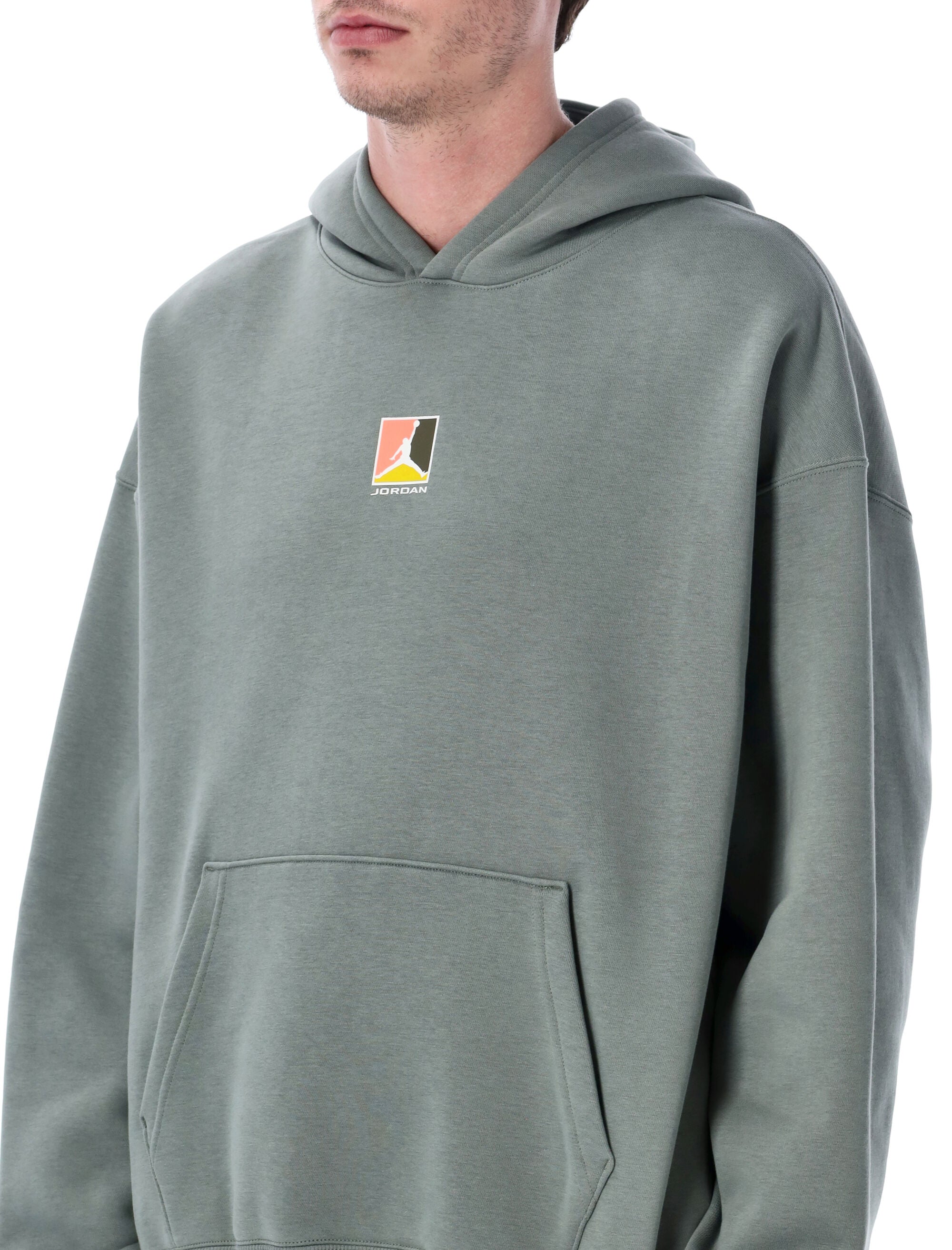 Nike Jordan Brooklyn fleece hoodie Vintage Lichen Cotton Sweatshirt
