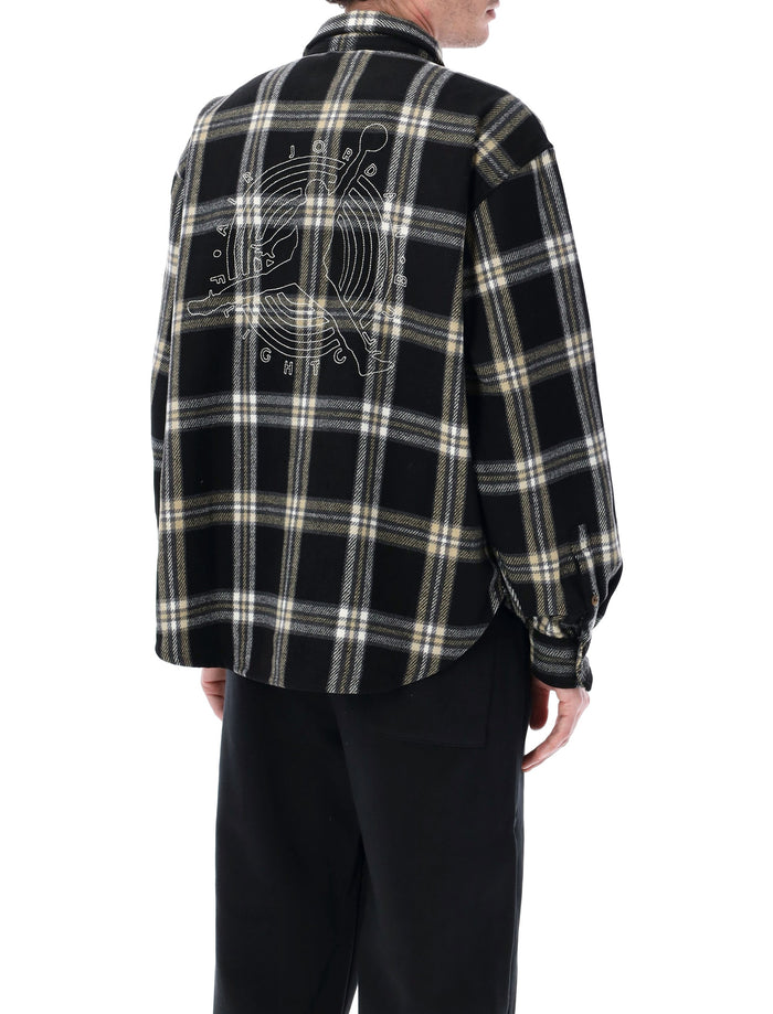 Nike Jordan Flight check flannel shirt Black Polyester