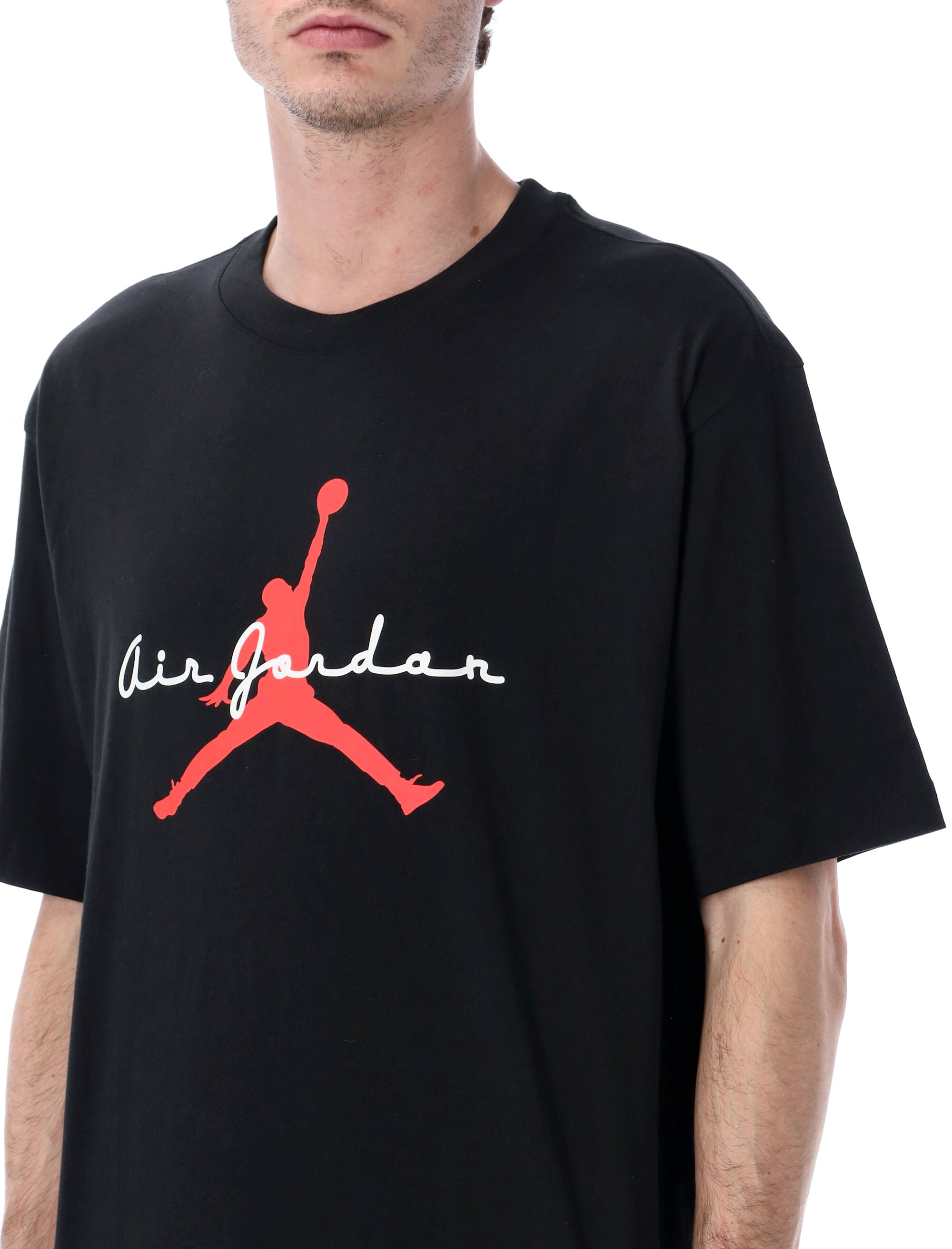 Nike Jordan Brooklyn graphic Tee Black Cotton T-shirt