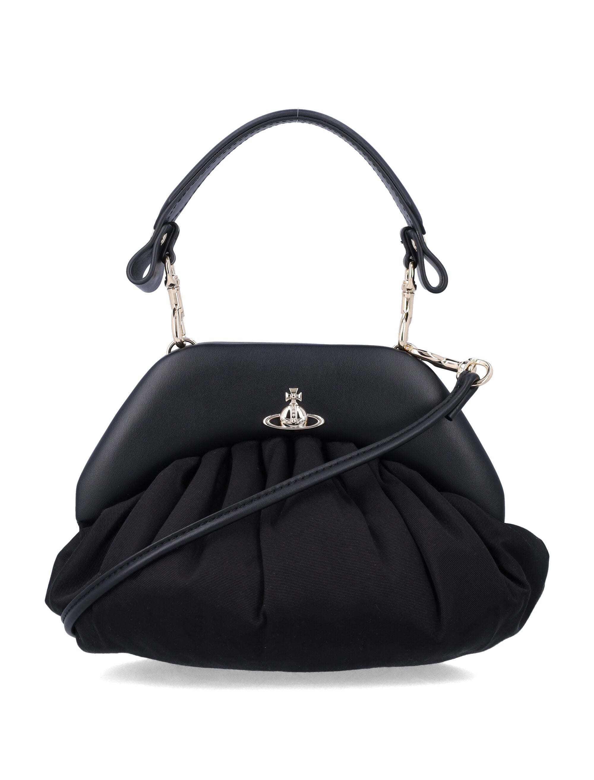 Vivienne Westwood Brooke clutch Black Viscose Trim