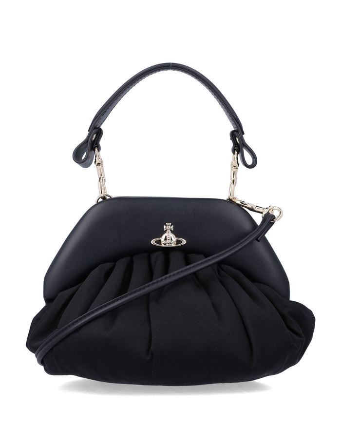 Vivienne Westwood Brooke clutch Black Viscose Trim