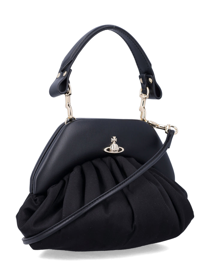 Vivienne Westwood Brooke clutch Black Viscose Trim