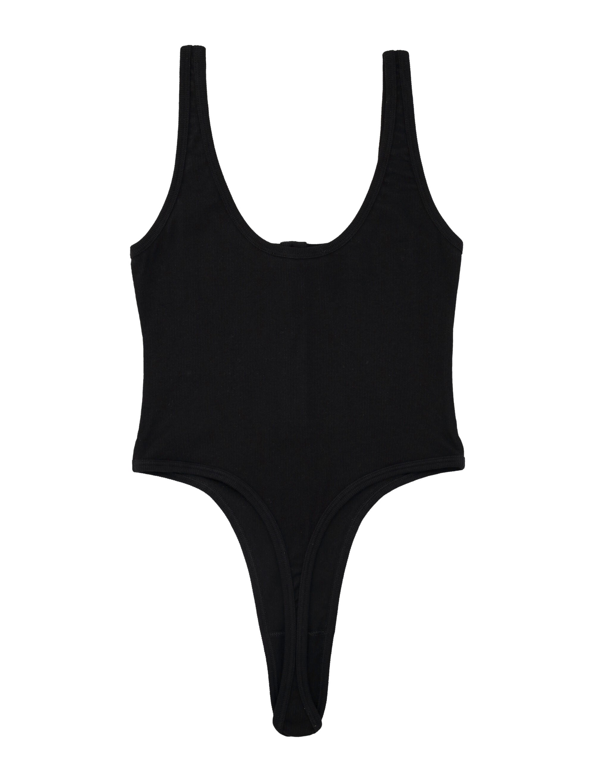 Versace ribbed cotton bodysuit Black Underwear