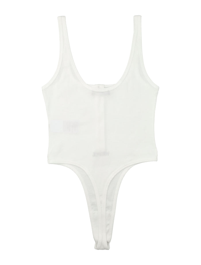 Versace ribbed cotton bodysuit White Underwear