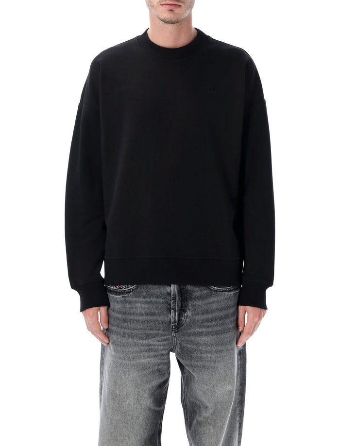 Diesel S-Rob-Megoval-D cotton sweatshirt Black
