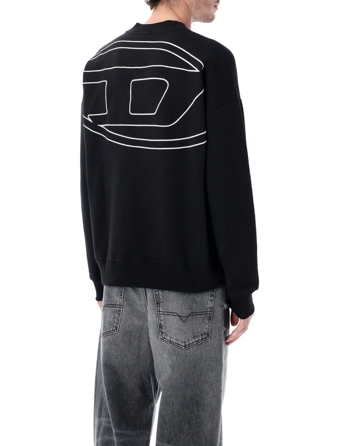 Diesel S-Rob-Megoval-D cotton sweatshirt Black