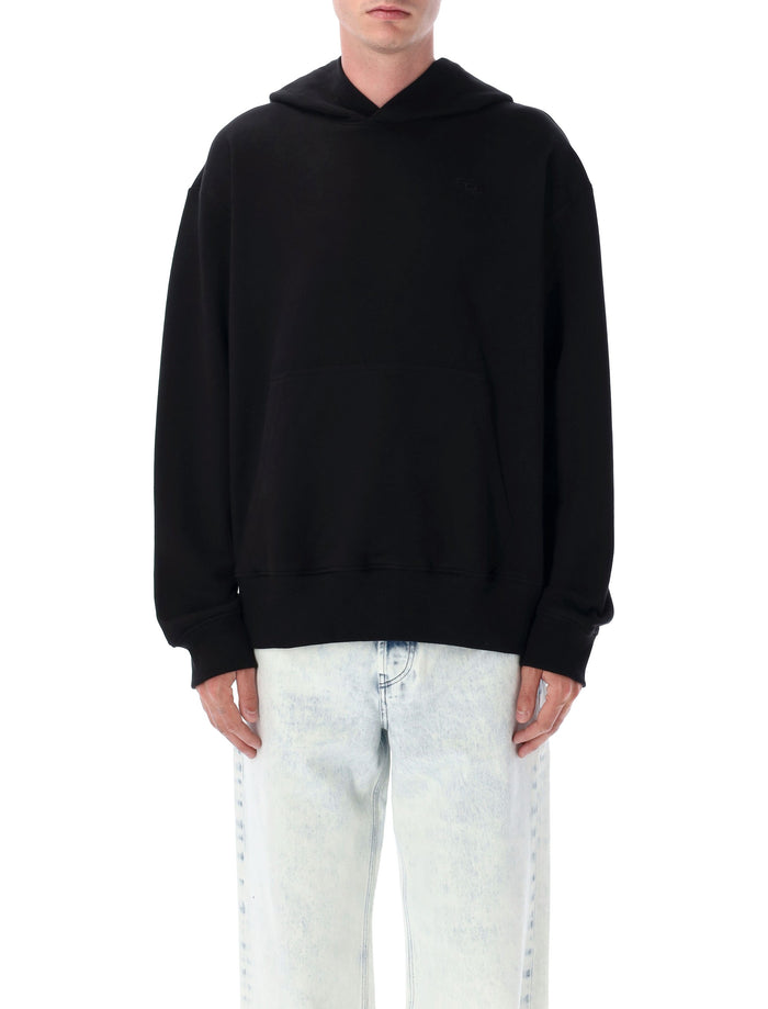 Diesel black S-Macs-Hood-Megoval-D hoodie Cotton Sweatshirt