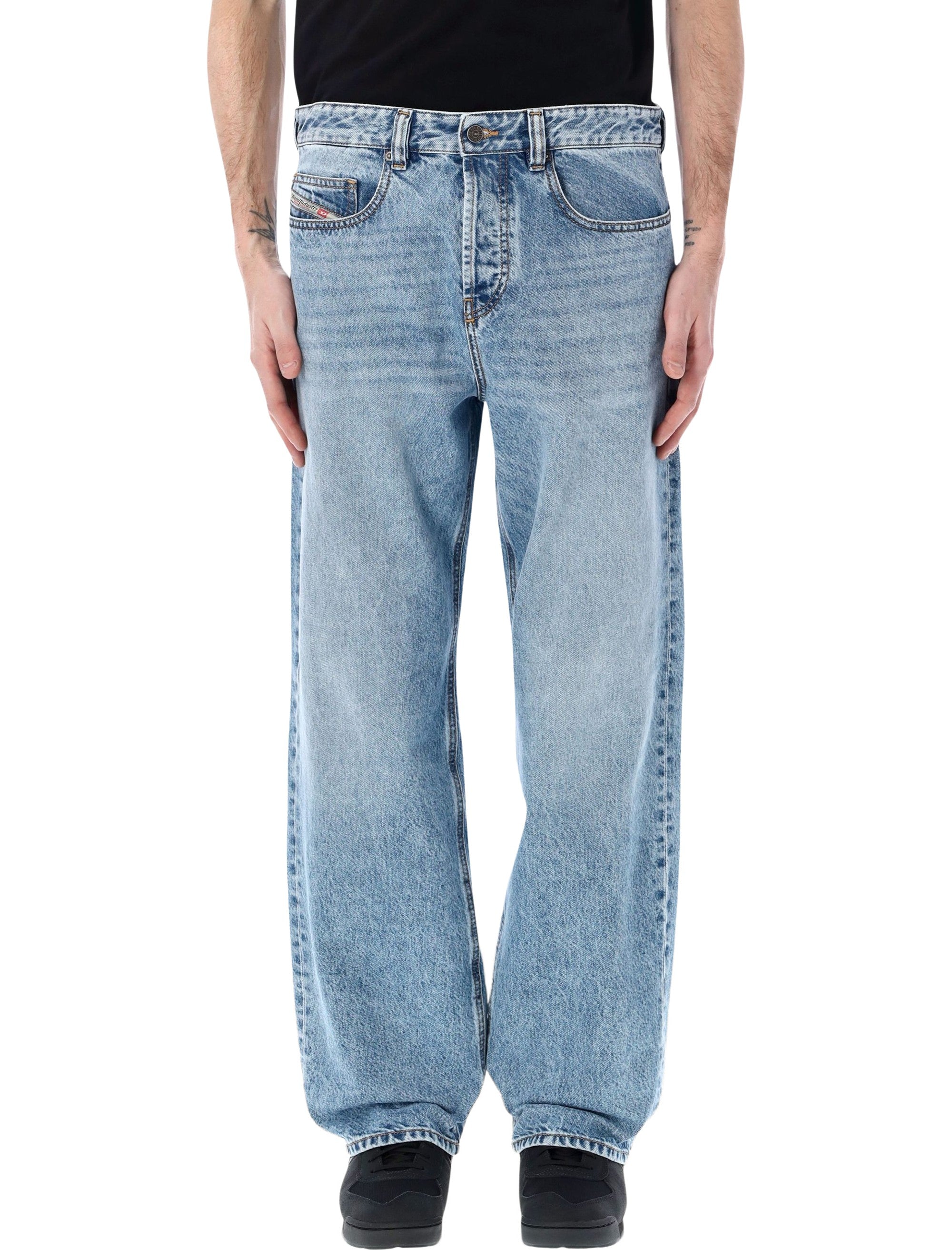Diesel Relaxed 2001 D-Macro jeans Light Blue Cotton