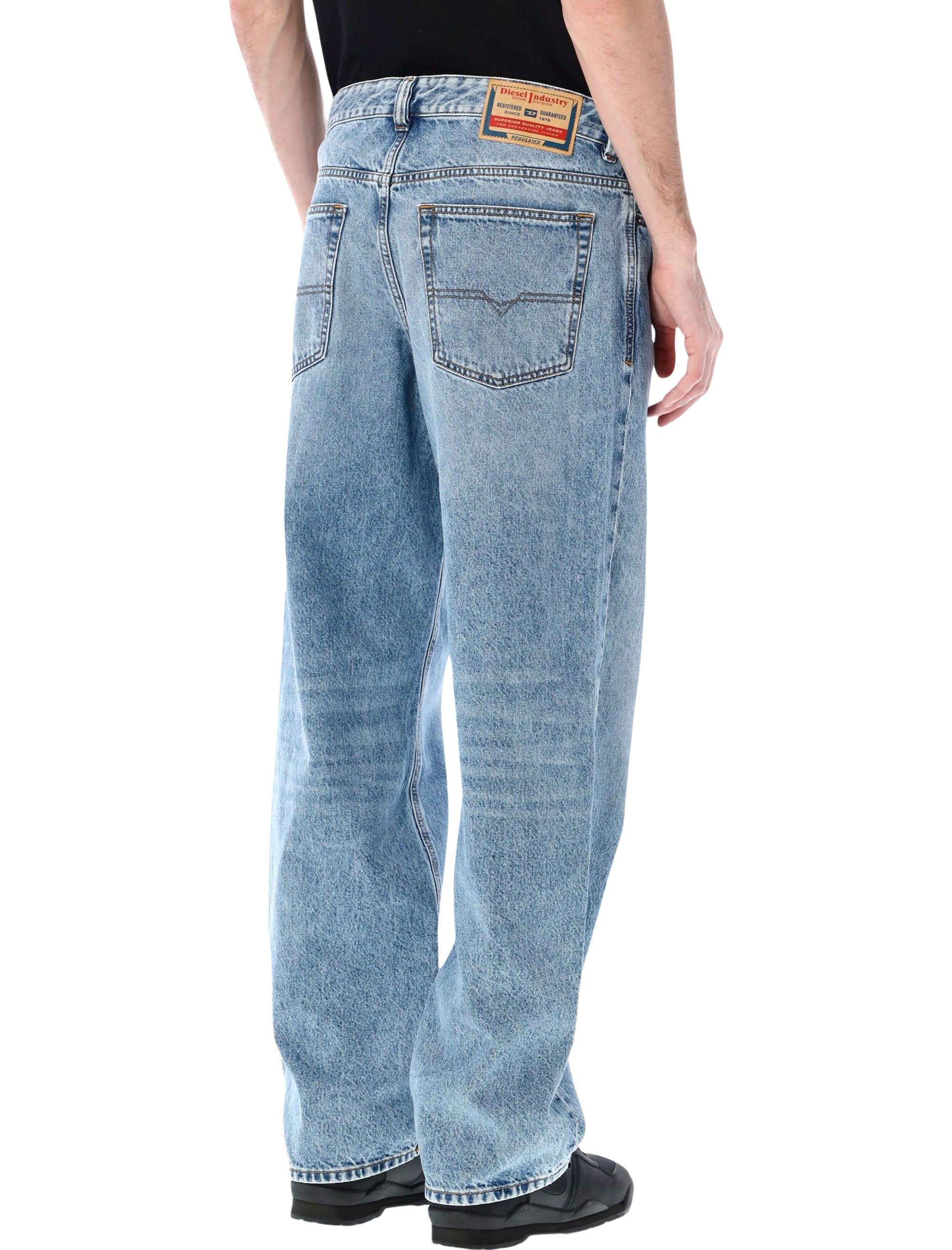 Diesel Relaxed 2001 D-Macro jeans Light Blue Cotton