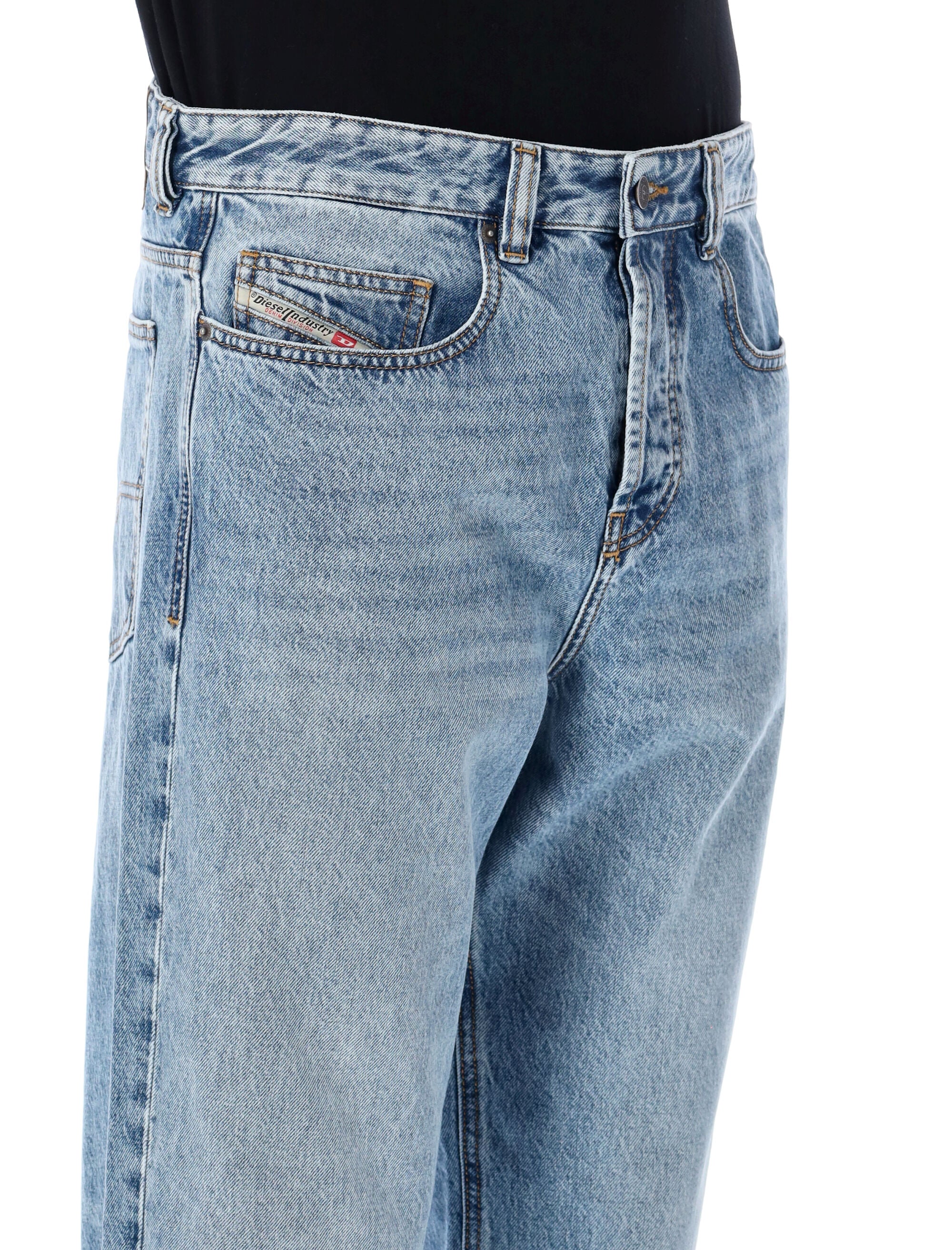 Diesel Relaxed 2001 D-Macro jeans Light Blue Cotton