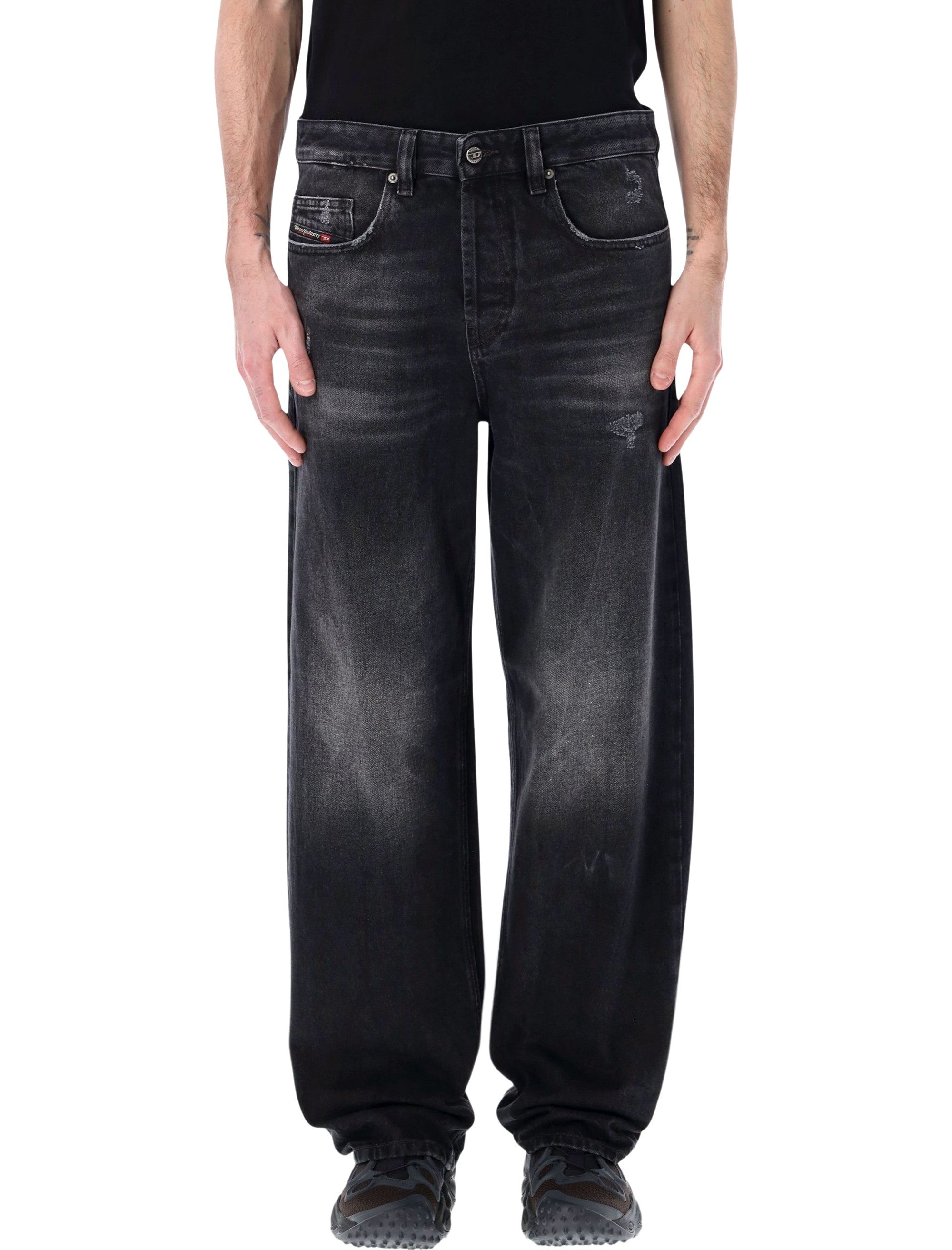 Diesel D-Macro 2001 relaxed jeans Black Wash Cotton