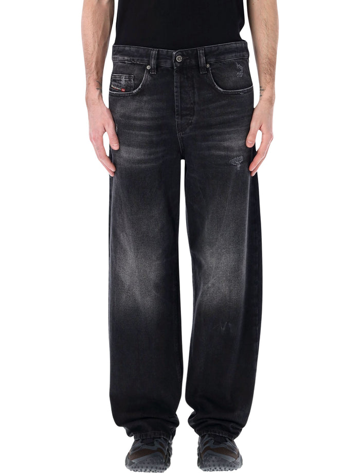 Diesel D-Macro 2001 relaxed jeans Black Wash Cotton