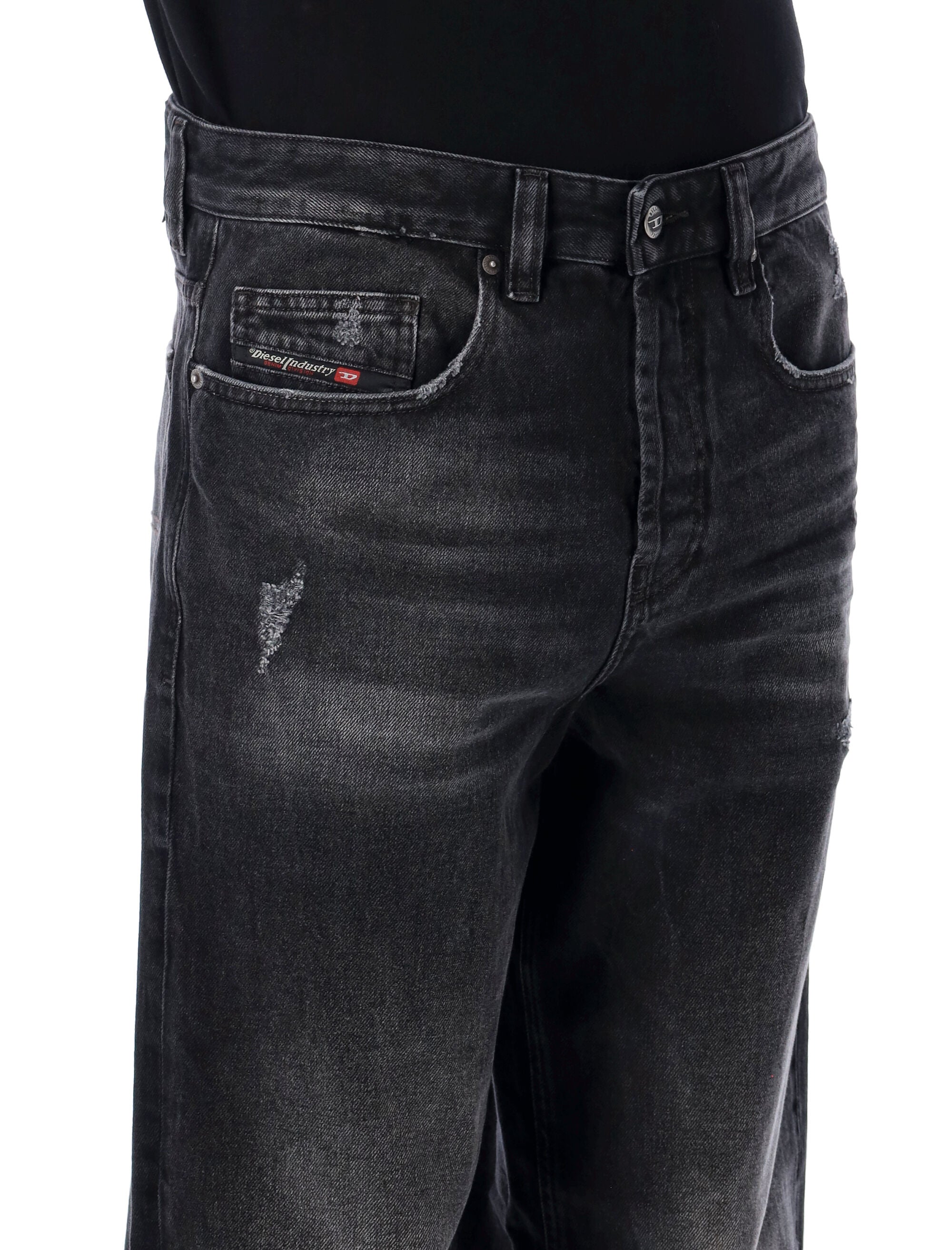 Diesel D-Macro 2001 relaxed jeans Black Wash Cotton