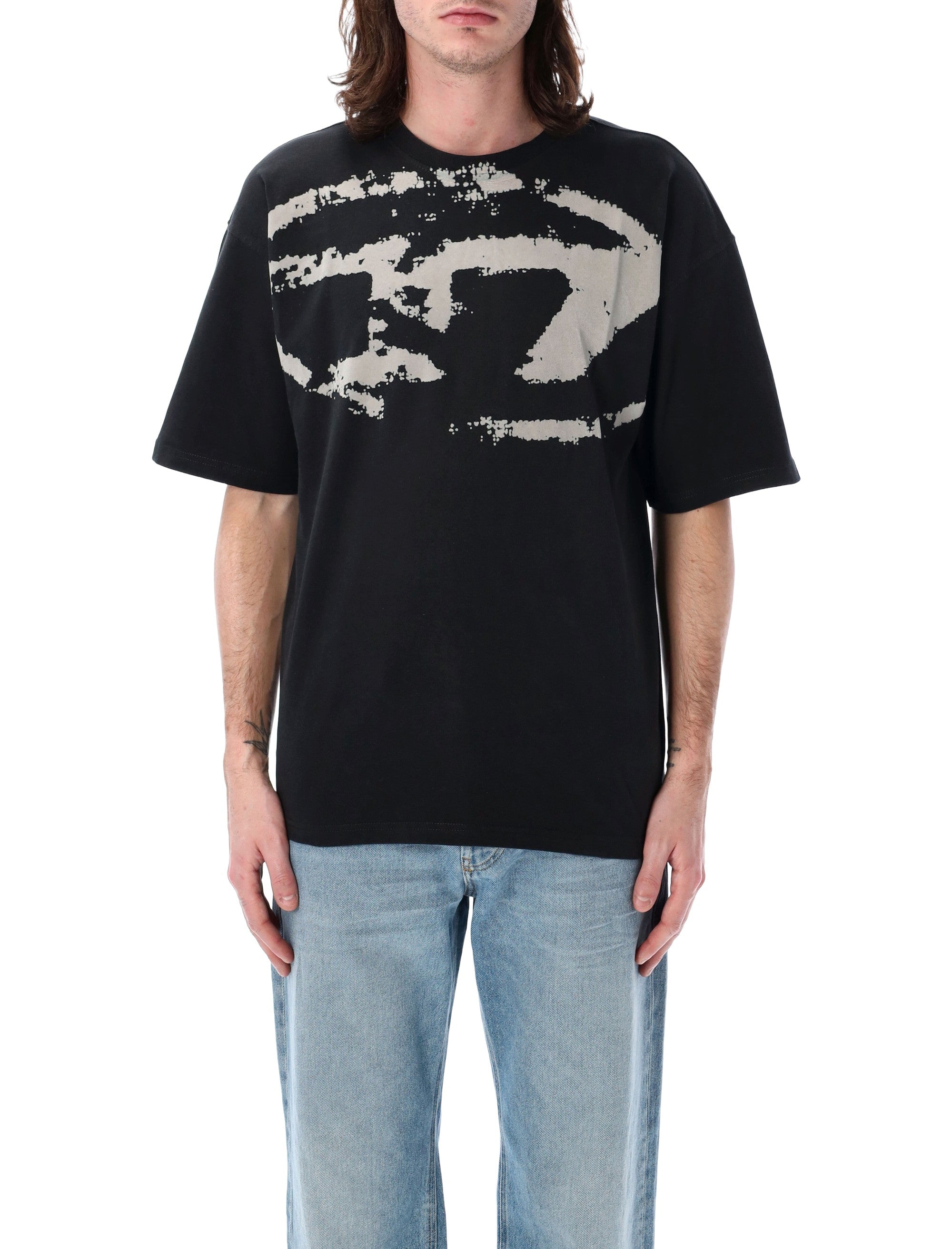 Diesel T-Boxt-N14 printed t-shirt Black Cotton Tshirt