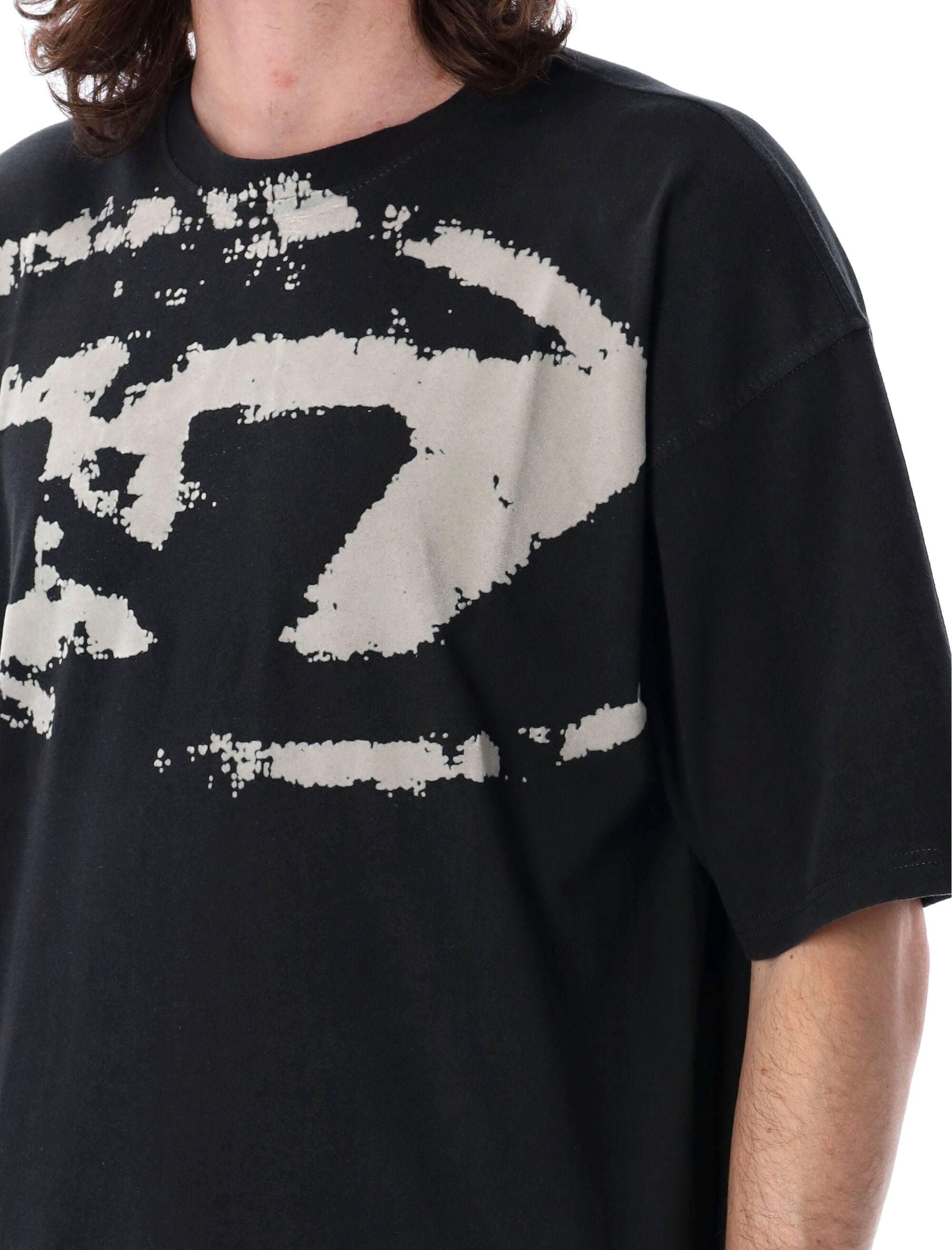 Diesel T-Boxt-N14 printed t-shirt Black Cotton Tshirt