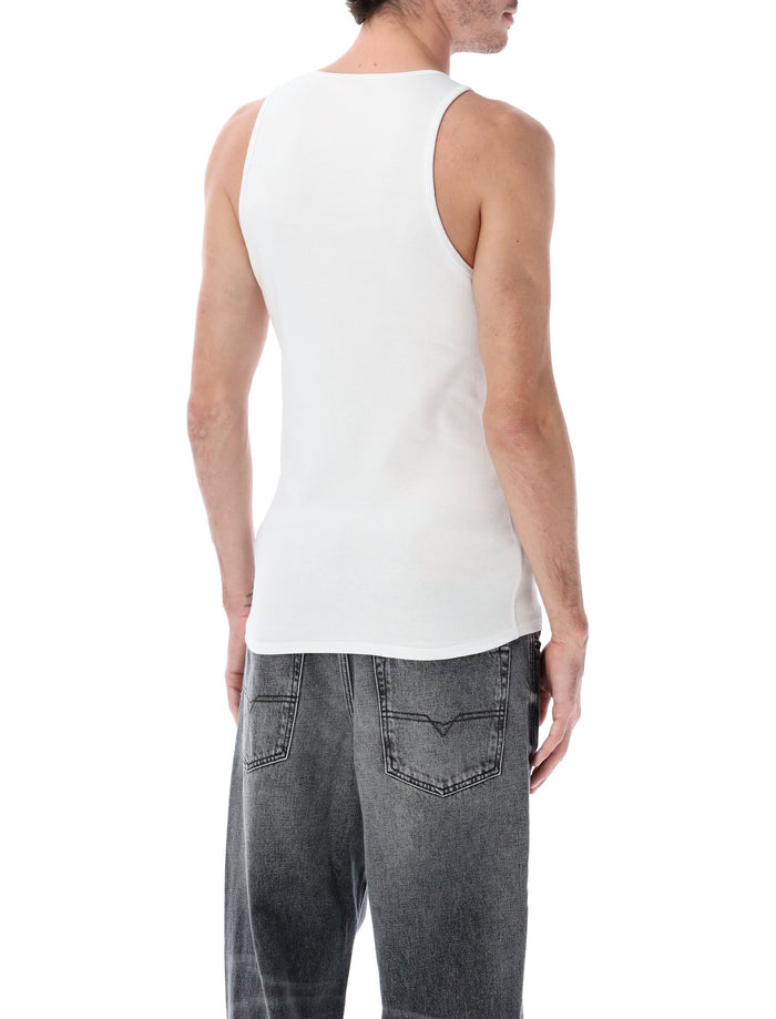 Diesel T-Arm-LKDS ribbed cotton tank top White