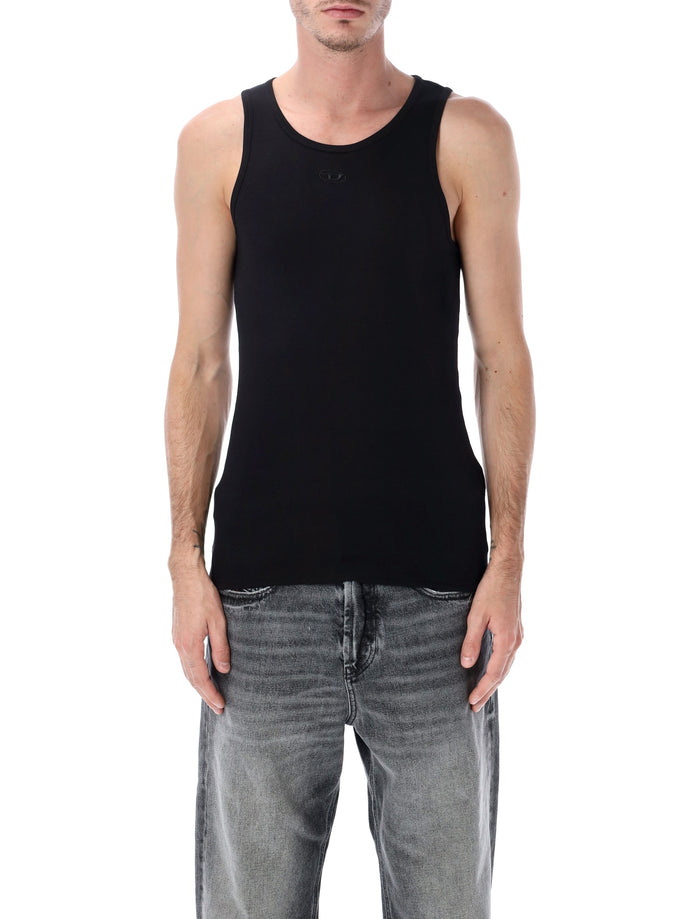 Diesel T-Arm-LKDS ribbed cotton tank top Black