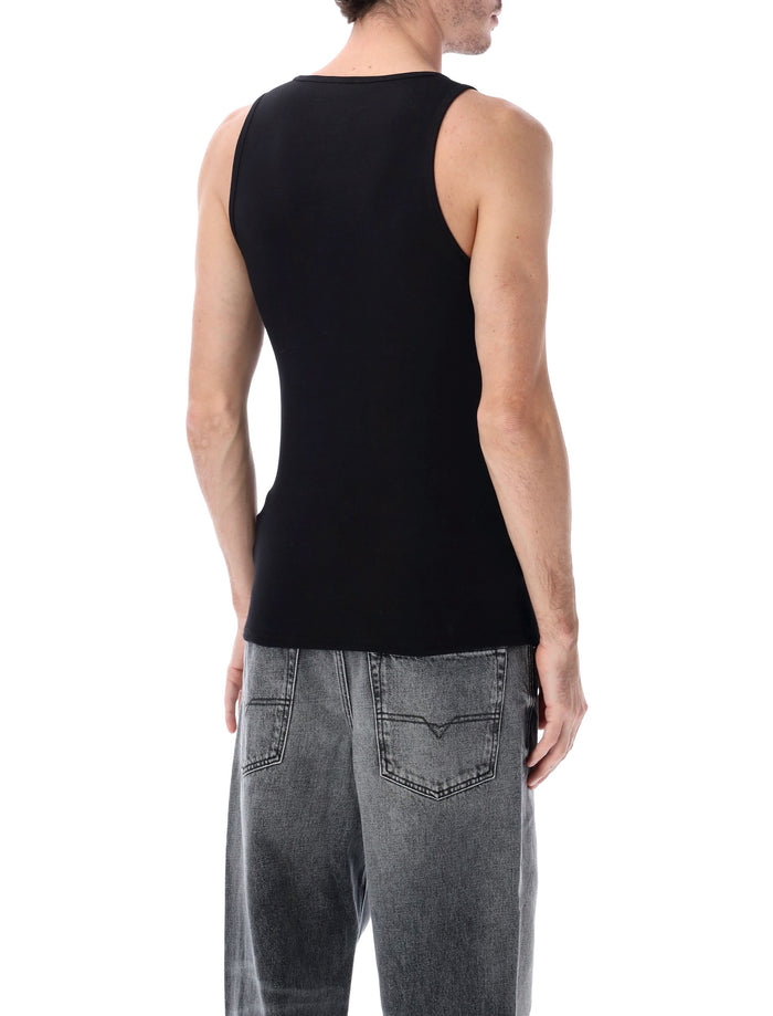 Diesel T-Arm-LKDS ribbed cotton tank top Black