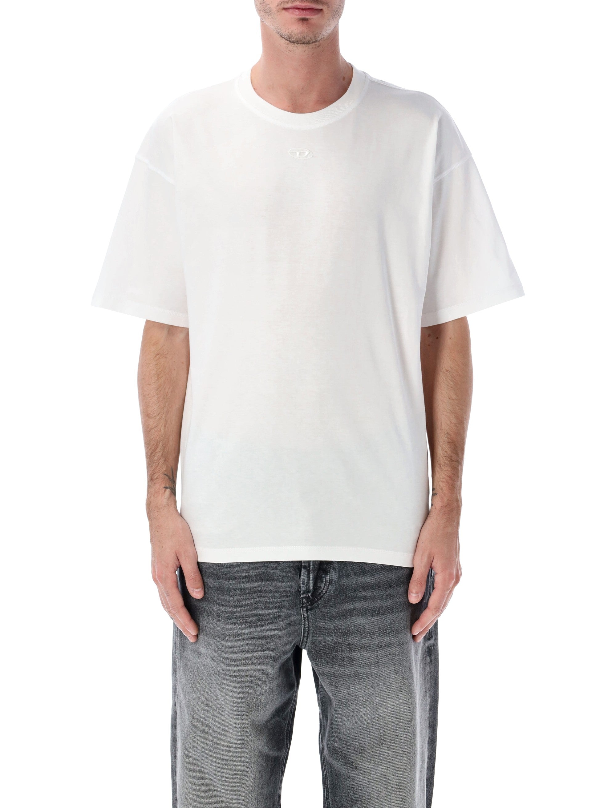 Diesel T-Lucien-Ihbi cotton t-shirt White