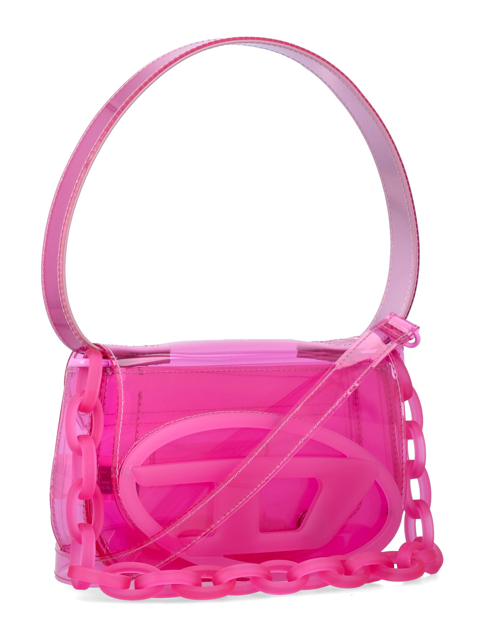 Diesel 1DR jelly shoulder bag Fucsia Thermoplastic Polyurethane
