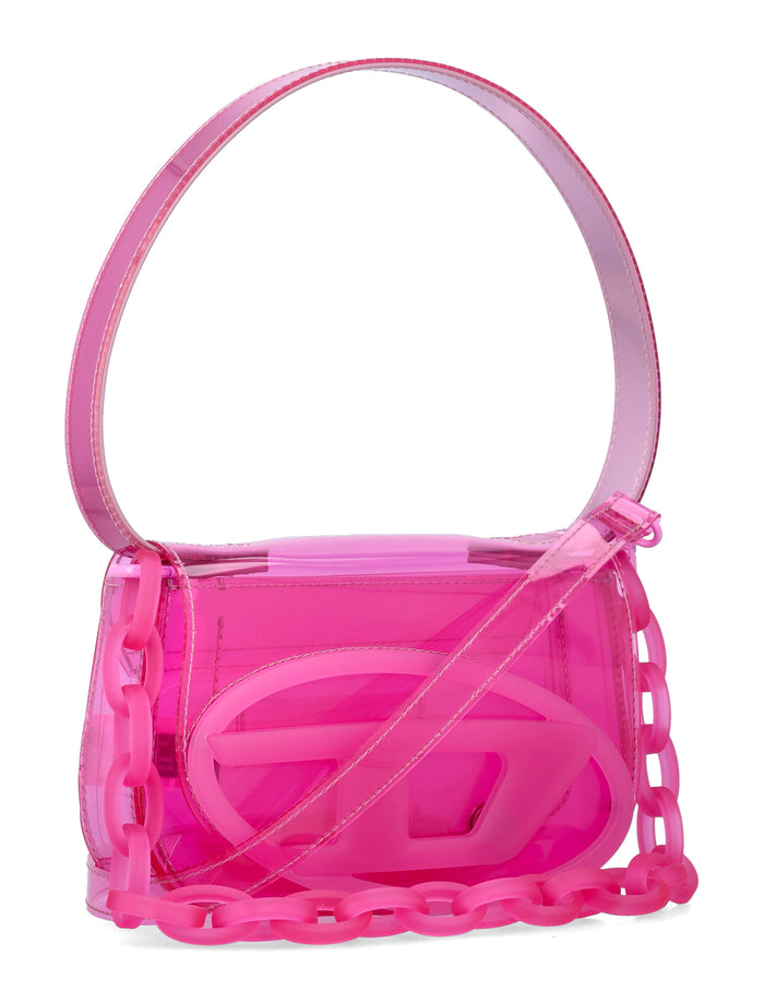 Diesel 1DR jelly shoulder bag Fucsia Thermoplastic Polyurethane