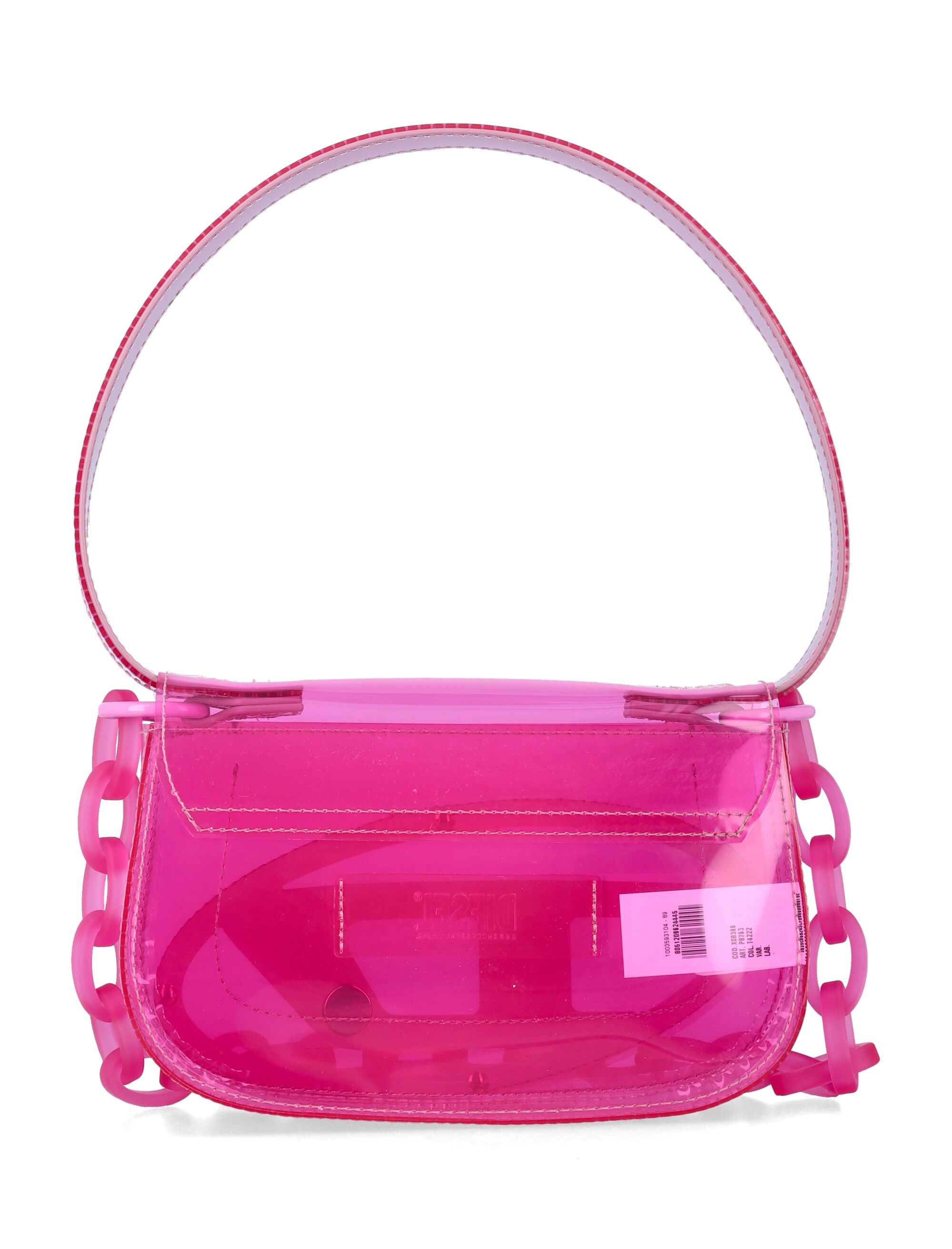 Diesel 1DR jelly shoulder bag Fucsia Thermoplastic Polyurethane
