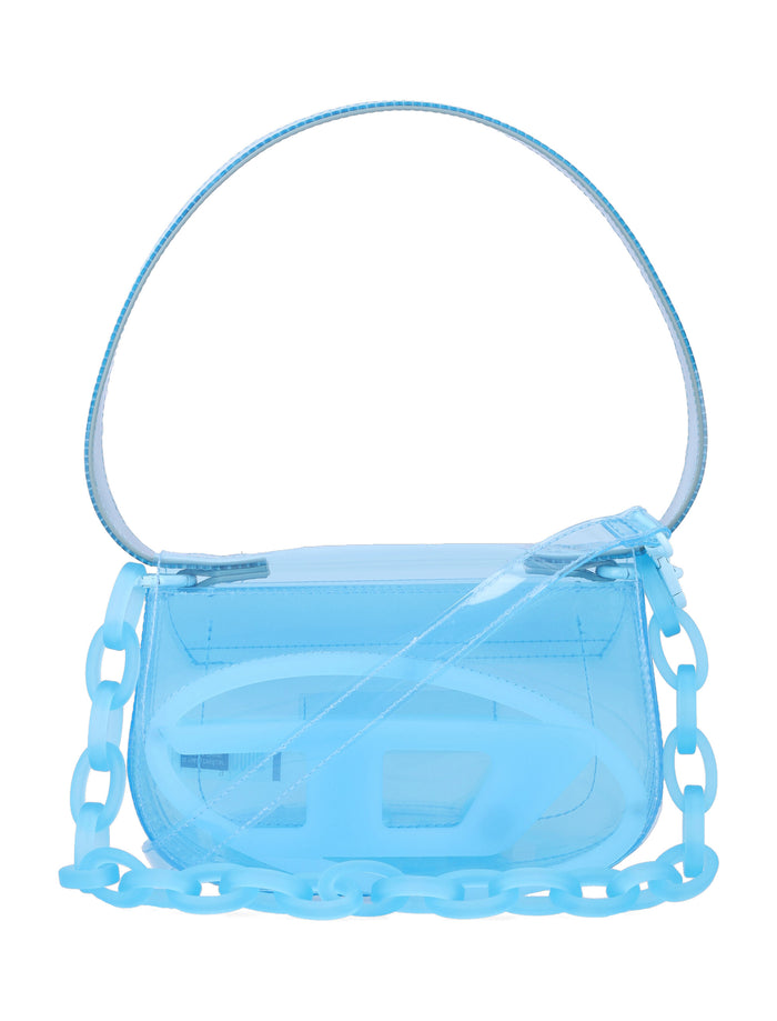 Diesel 1DR jelly shoulder bag Azzurro Thermoplastic Polyurethane