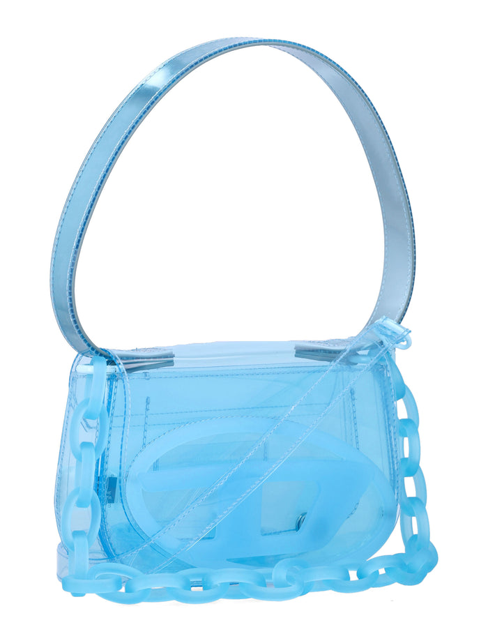 Diesel 1DR jelly shoulder bag Azzurro Thermoplastic Polyurethane