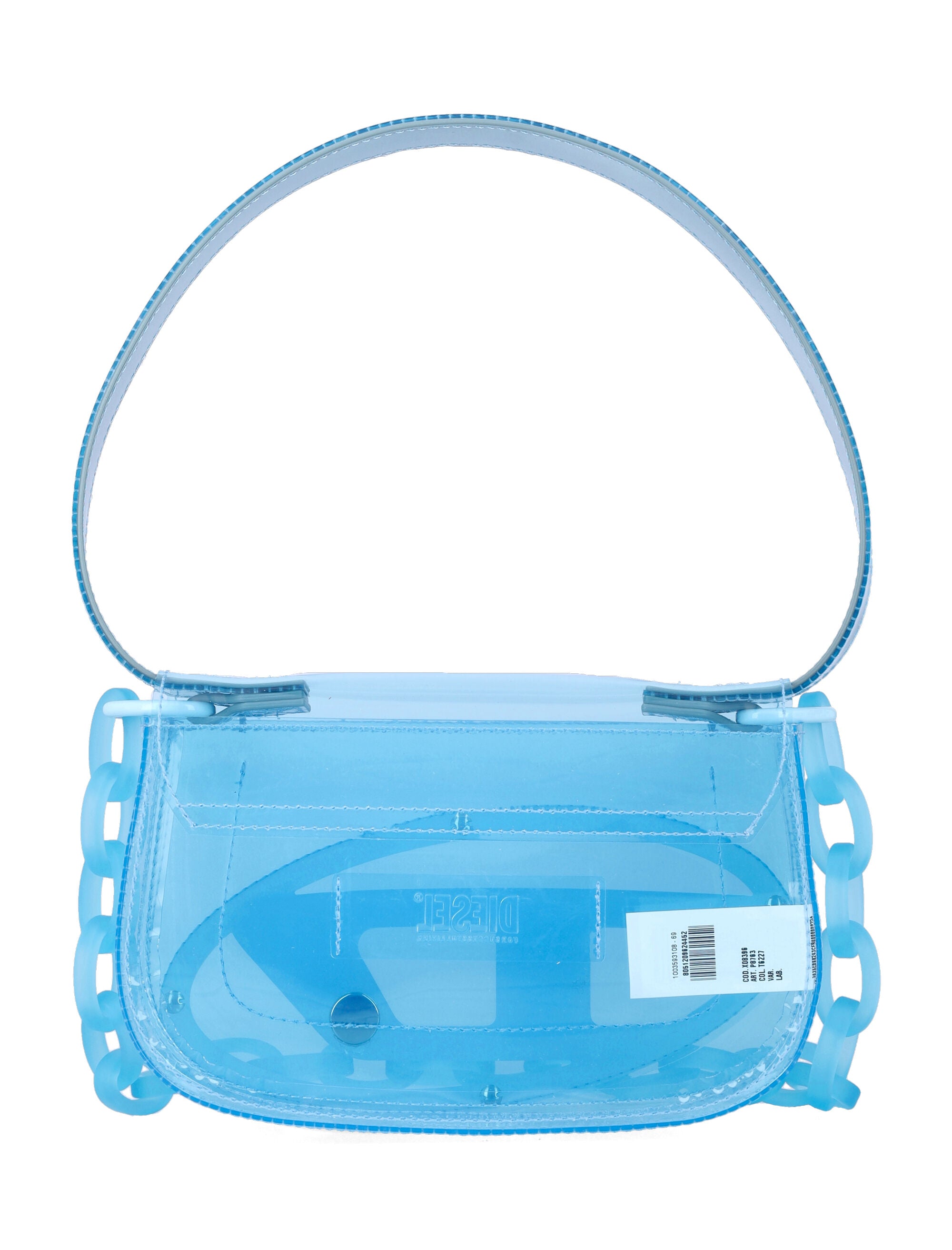 Diesel 1DR jelly shoulder bag Azzurro Thermoplastic Polyurethane