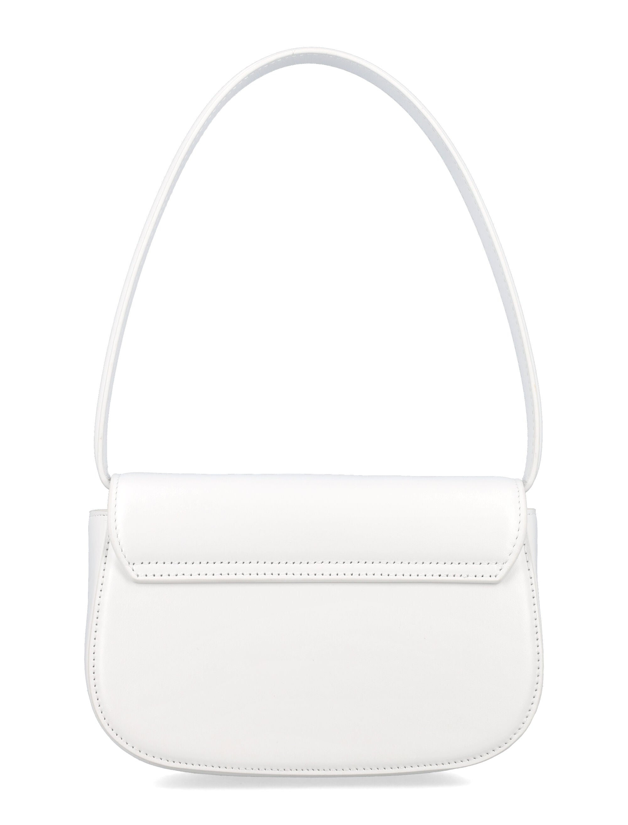 Diesel 1DR Leather Shoulder Bag White Pmu