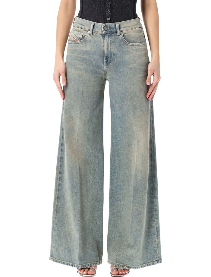 Diesel 1978 D-Akemi flare jeans Dirty Denim Cotton