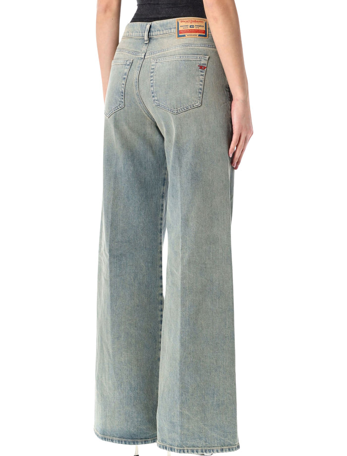 Diesel 1978 D-Akemi flare jeans Dirty Denim Cotton