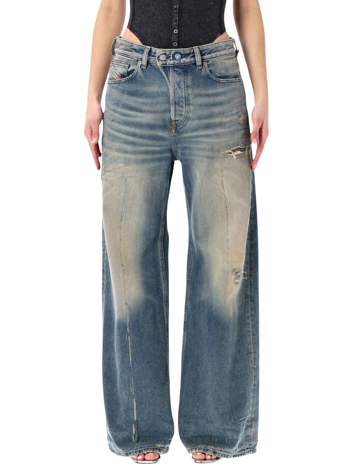 Diesel 1996 D-Sire relaxed jeans Medium Blue Cotton