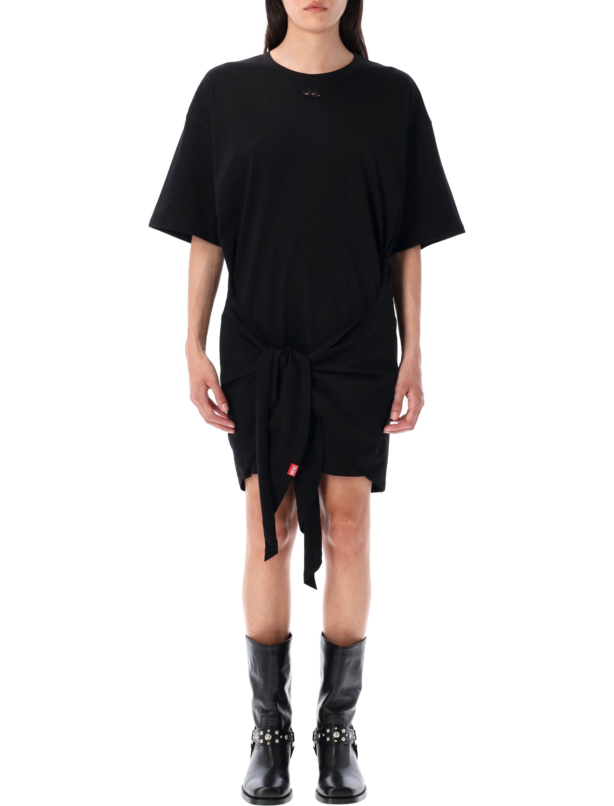 Diesel D-Eivor cotton t-shirt dress Black