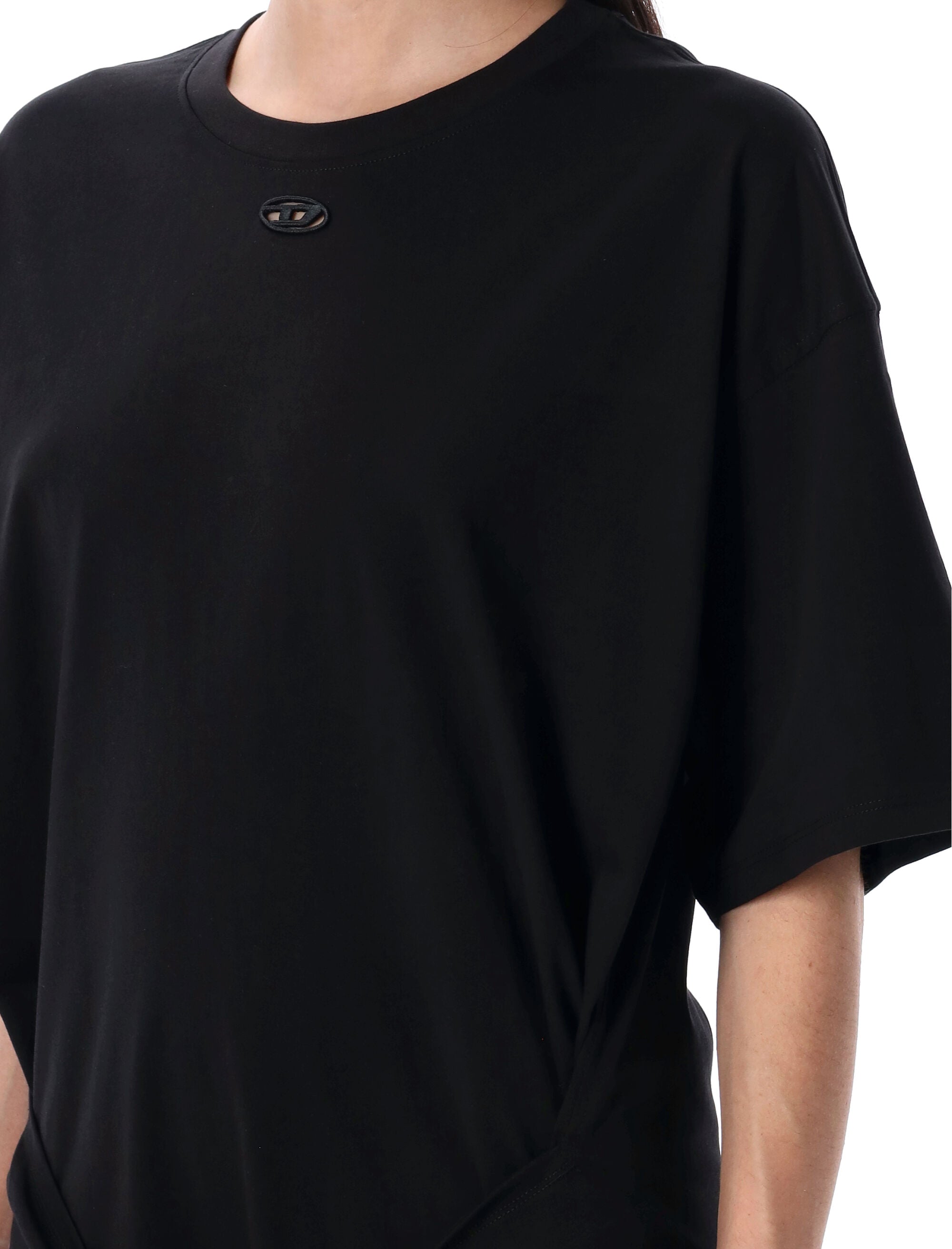 Diesel D-Eivor cotton t-shirt dress Black