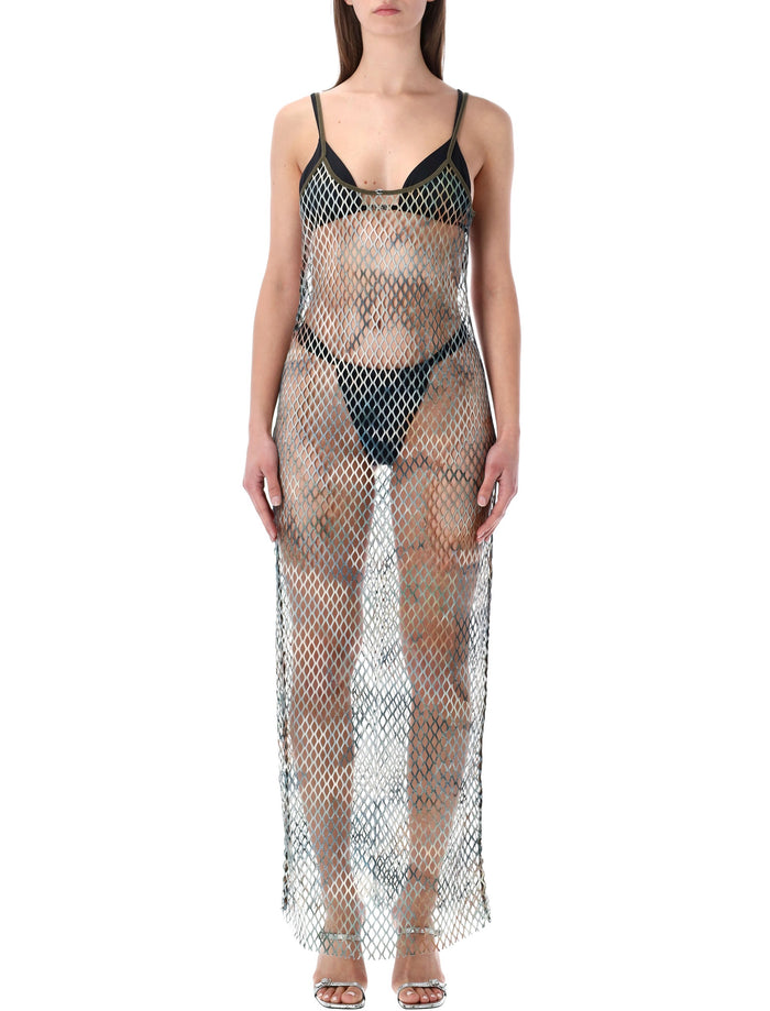 Diesel Gaya mesh beach long dress Multicolor Polyester