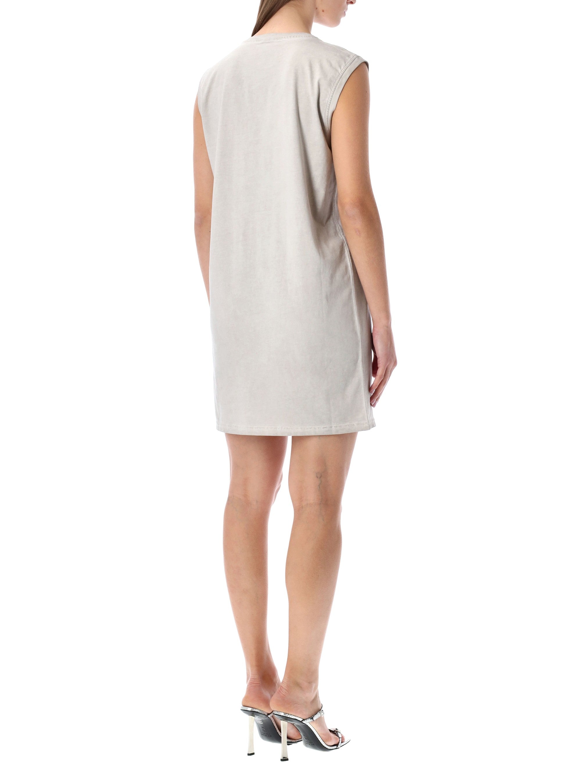 Diesel D-Emb faded cotton dress Grey Mist