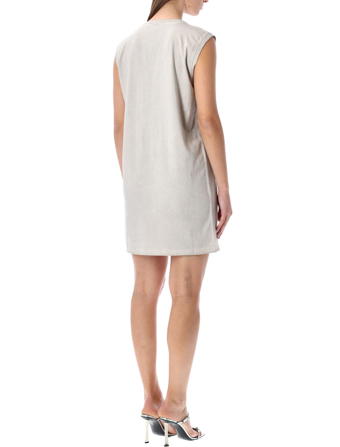 Diesel D-Emb faded cotton dress Grey Mist