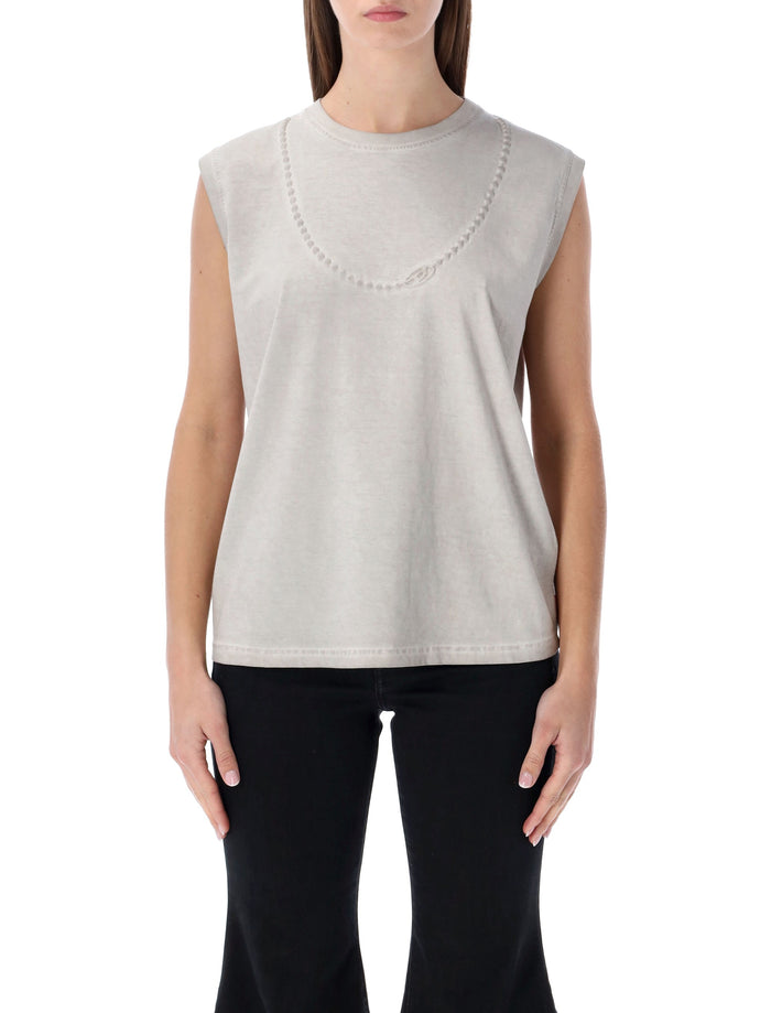 Diesel T-Embej sleeveless cotton t-shirt Grey Mist Tshirt