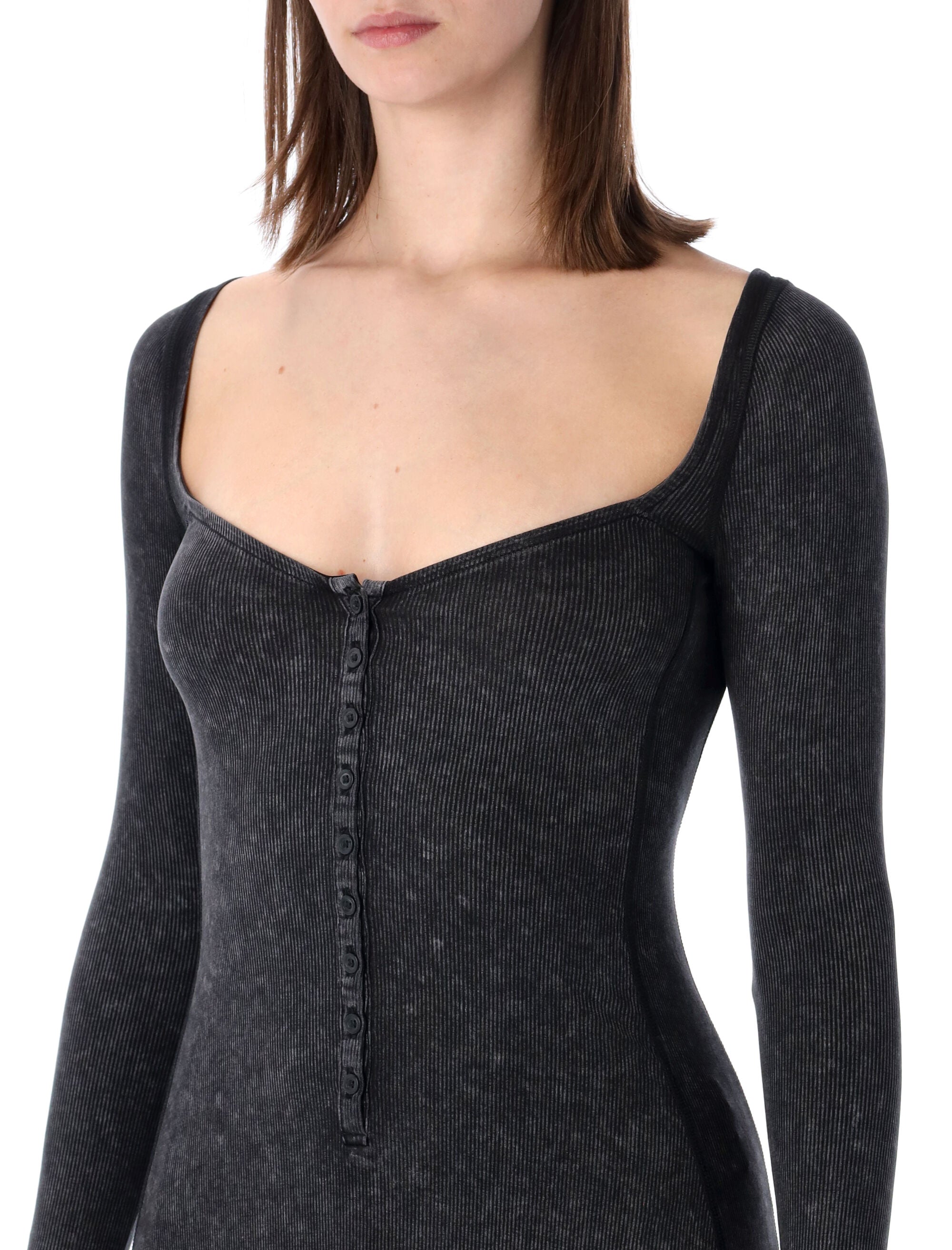 Diesel D-Ley midi dress Black Viscose