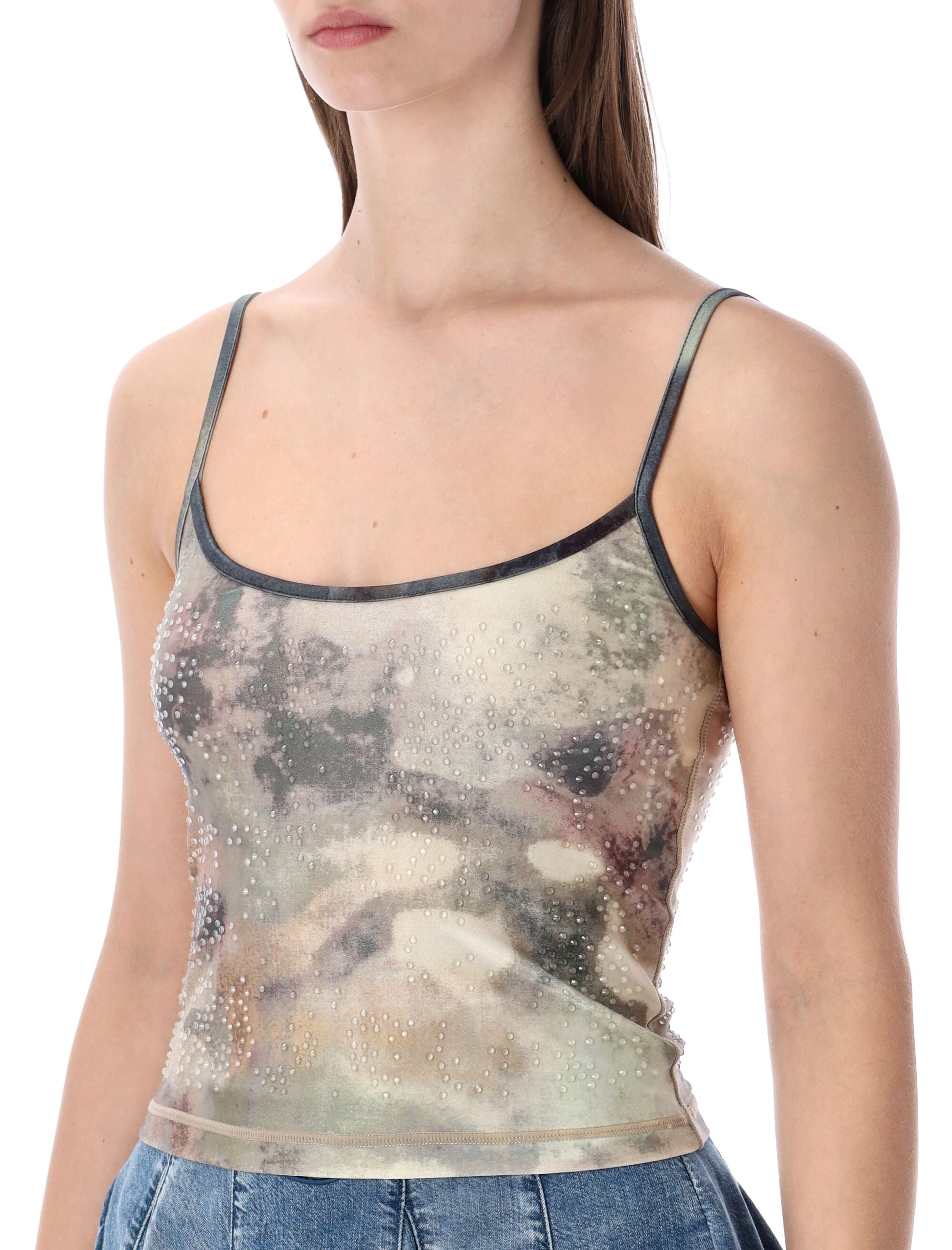 Diesel T-Iplu camou crystal top Camouflage Polyamide