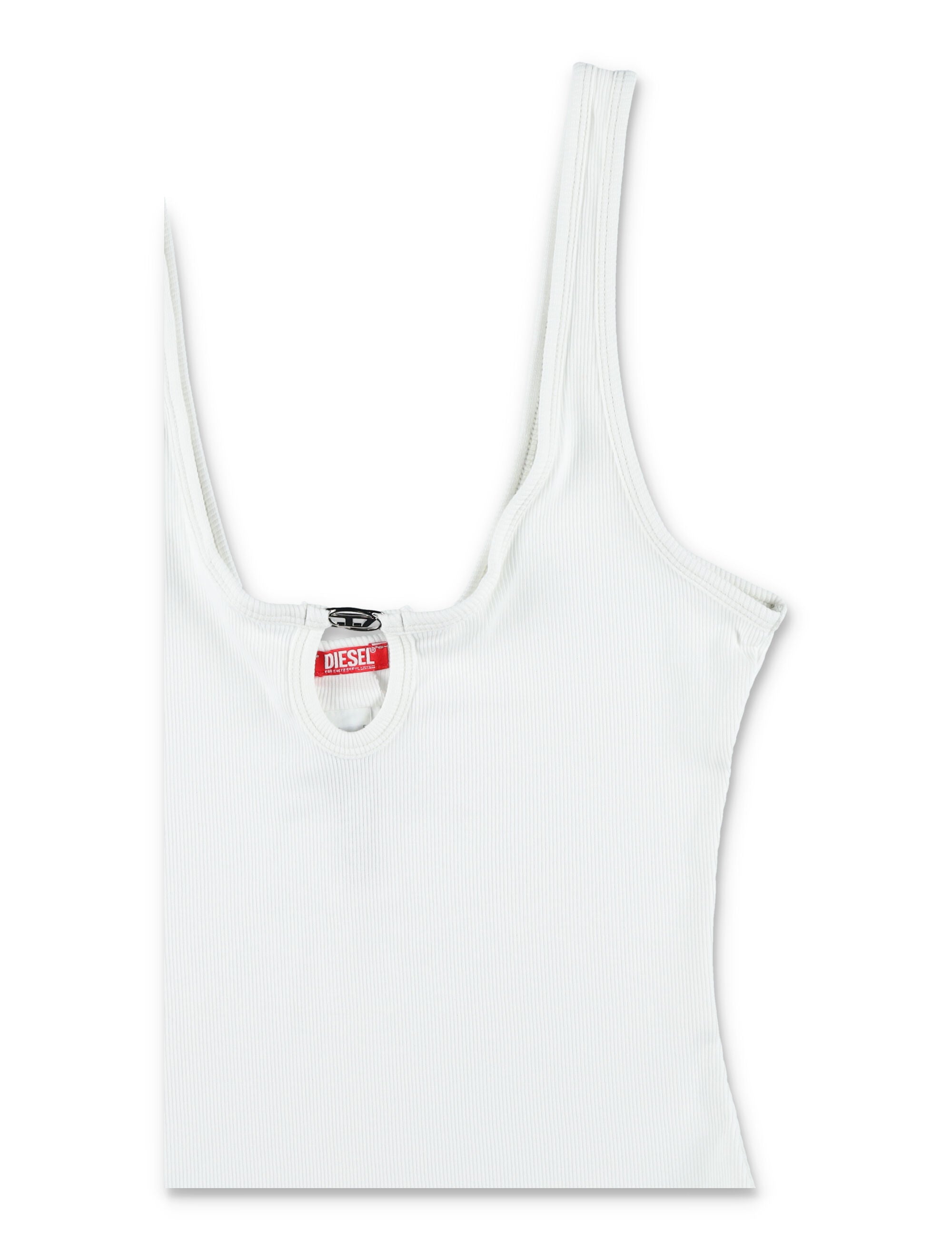 Diesel Maura rib bodysuit White Cotton