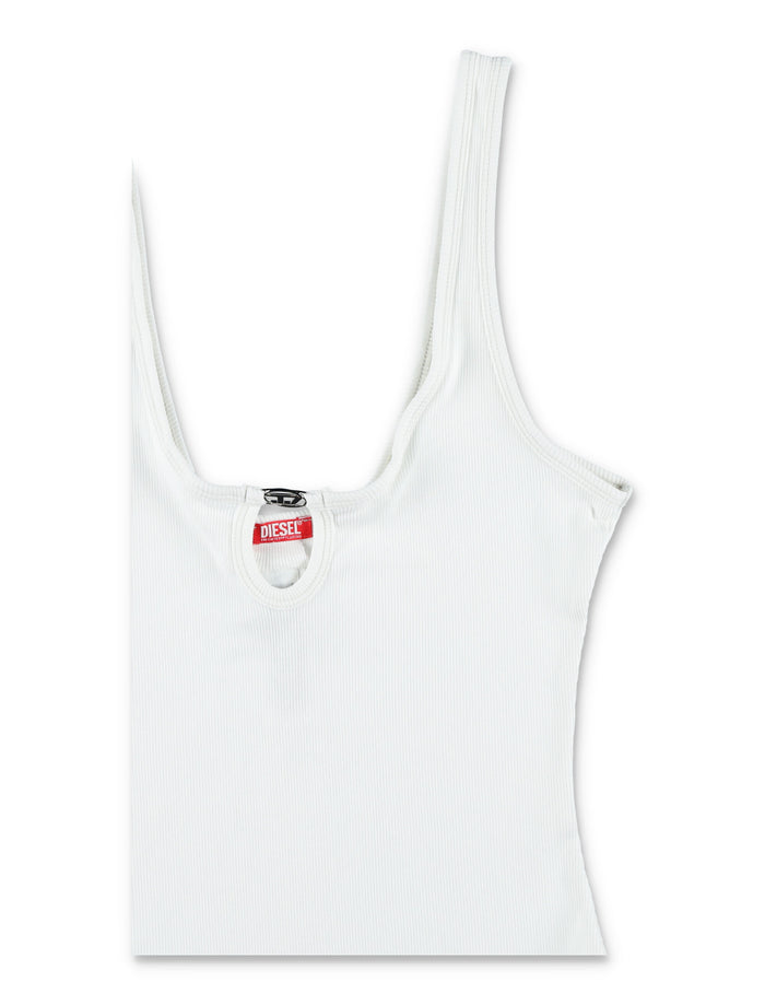 Diesel Maura rib bodysuit White Cotton
