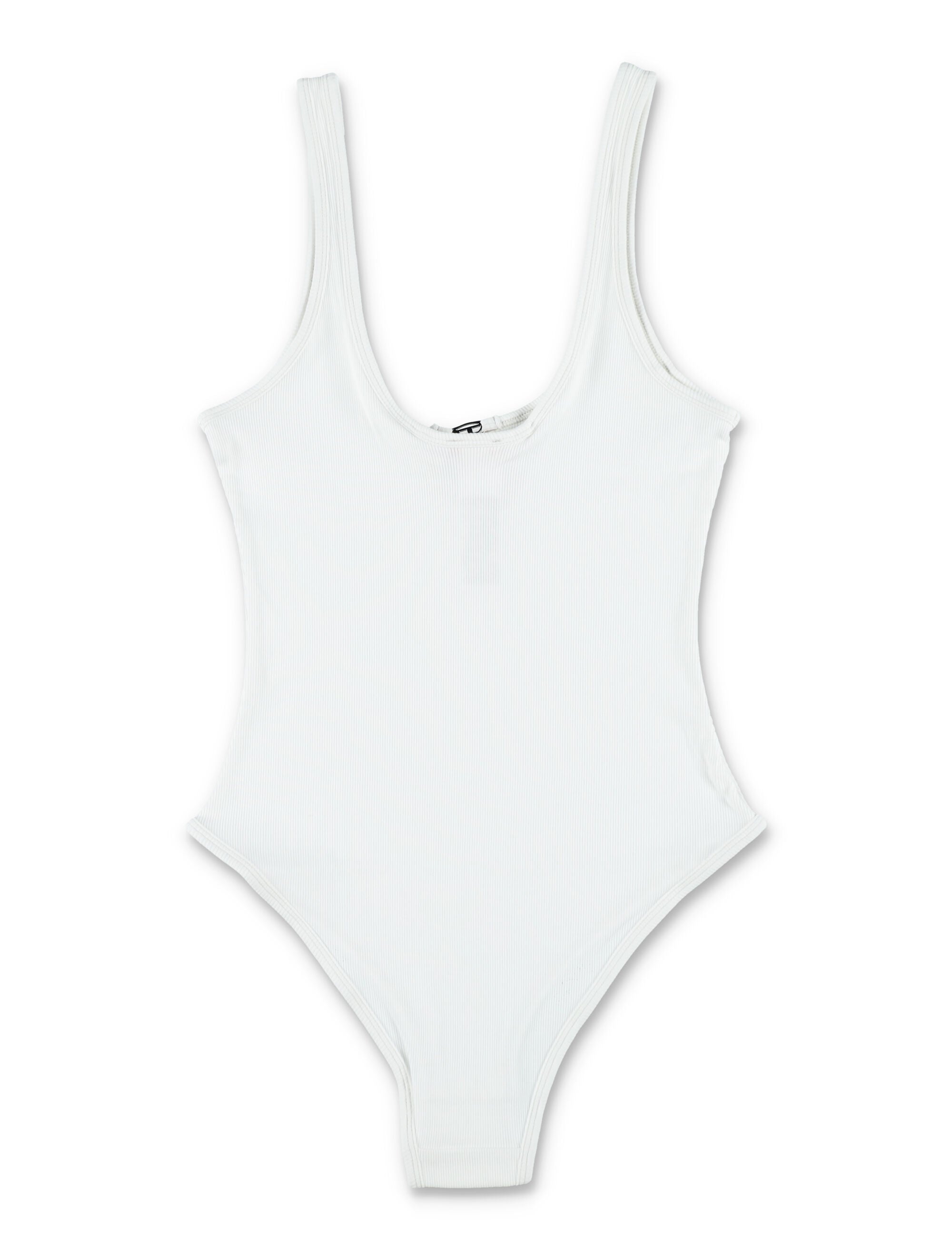 Diesel Maura rib bodysuit White Cotton