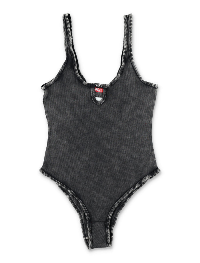 Diesel Maura rib bodysuit Black Cotton