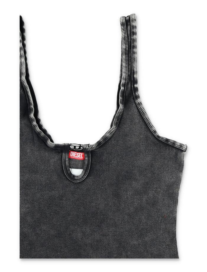 Diesel Maura rib bodysuit Black Cotton