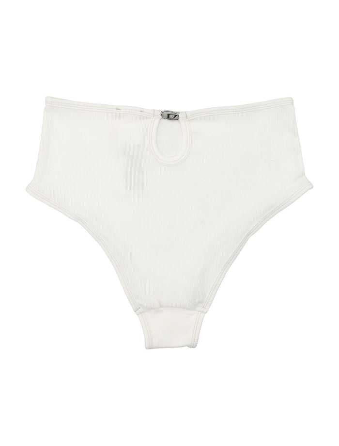 Ribbed Charli Brief White Cotton Slip