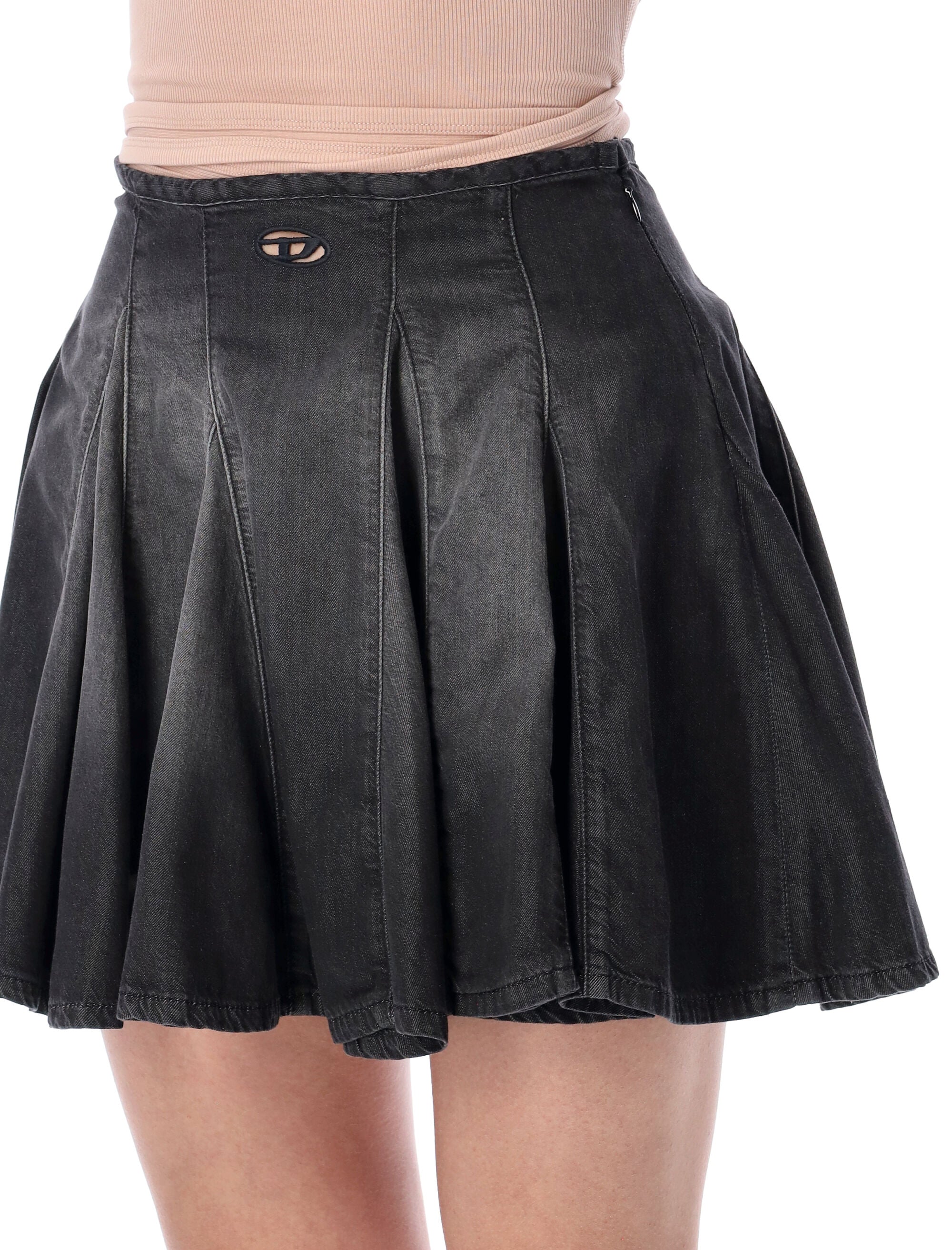 Diesel De-Spiki-S denim mini skirt Black Cotton