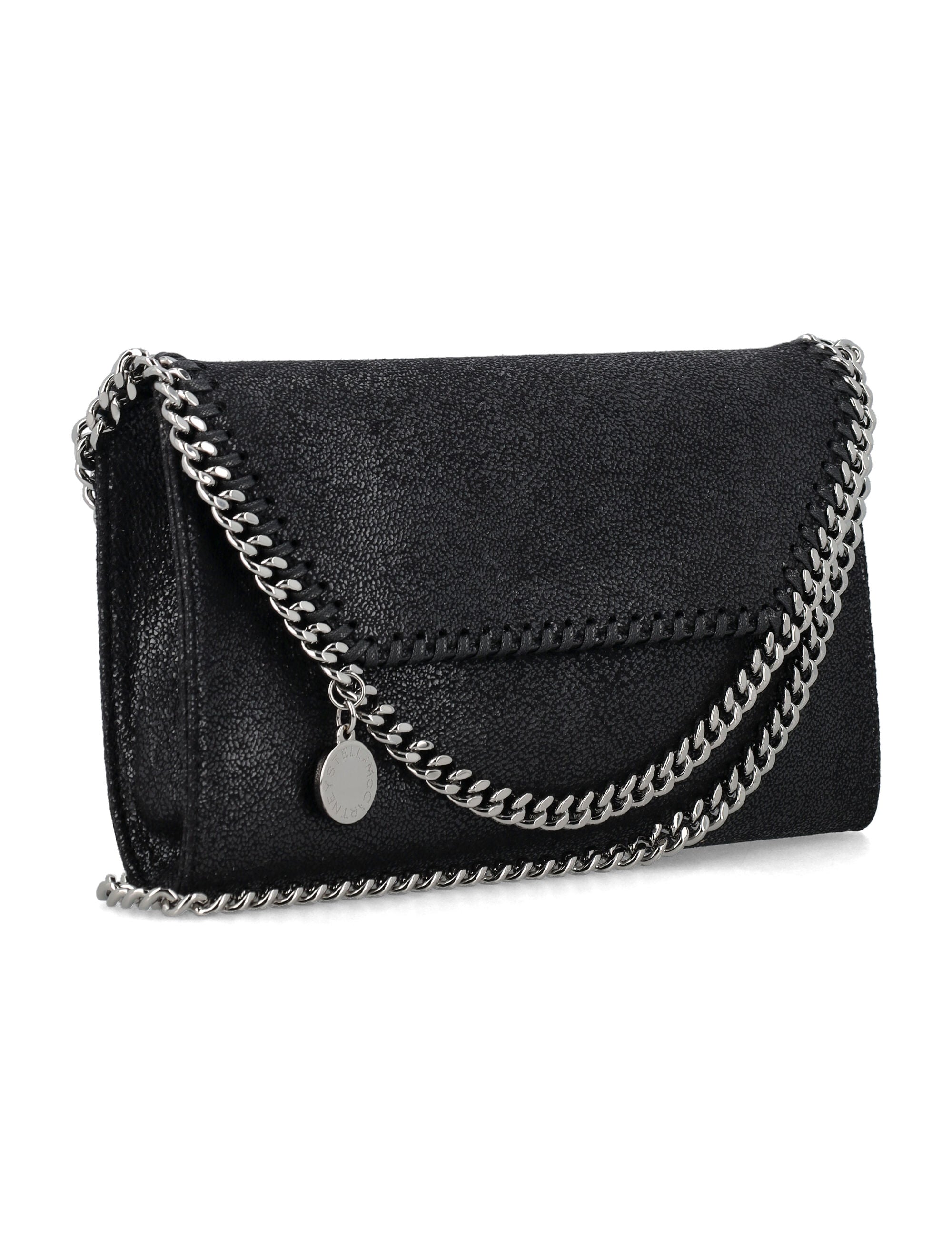 Stella McCartney Falabella Mini Crossbody Black Polyester Shoulder Bag