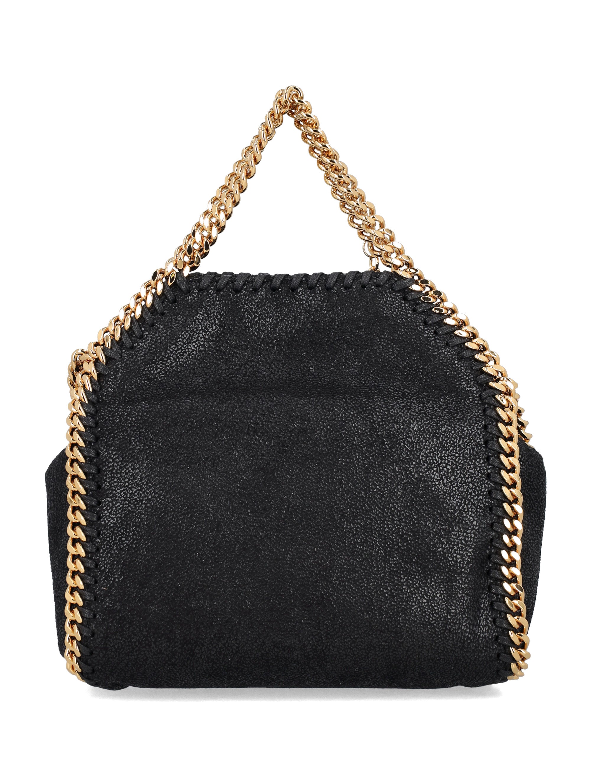 Stella Mccartney Falabella Tiny Tote Black Polyester F2 Shoulder Bag